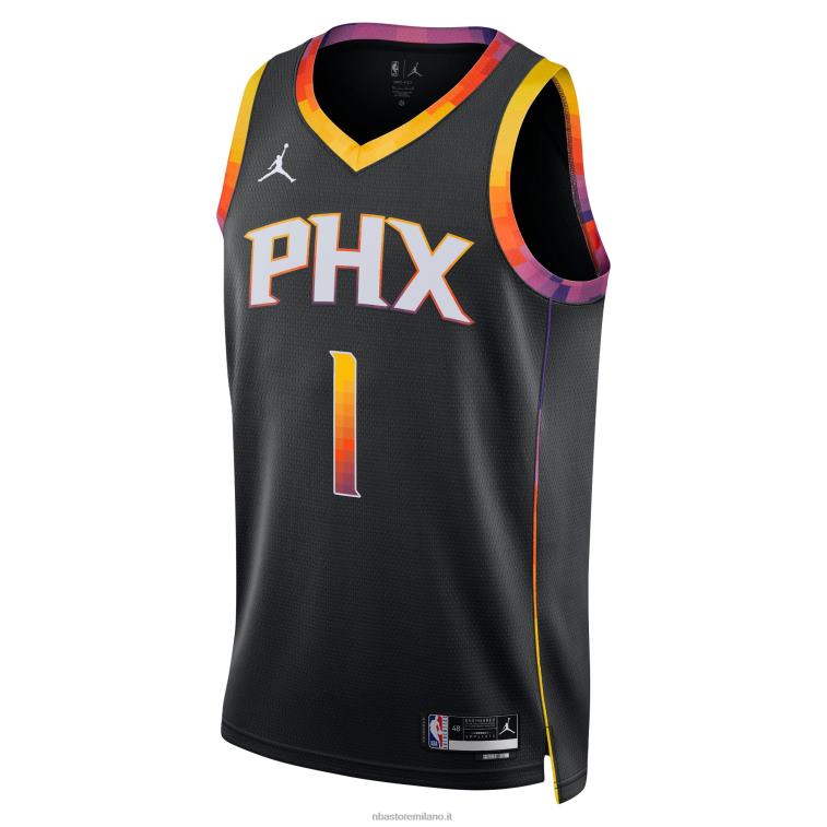 NBA 00F2L32 phoenix suns devin booker jordan marca maglia swingman nera