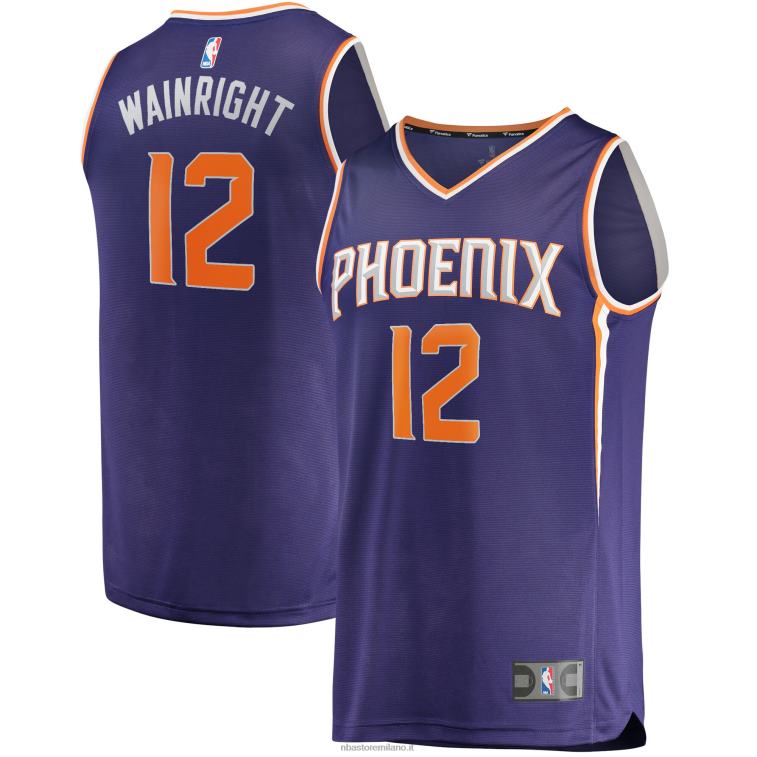 NBA 00F2L3478 phoenix suns ish wainright maglia replica fast break viola