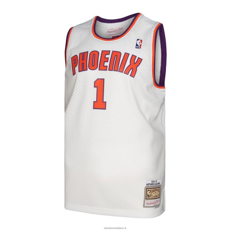 NBA 00F2L4003 phoenix suns penny hardaway mitchell & ness bianco legno duro classici maglia swingman