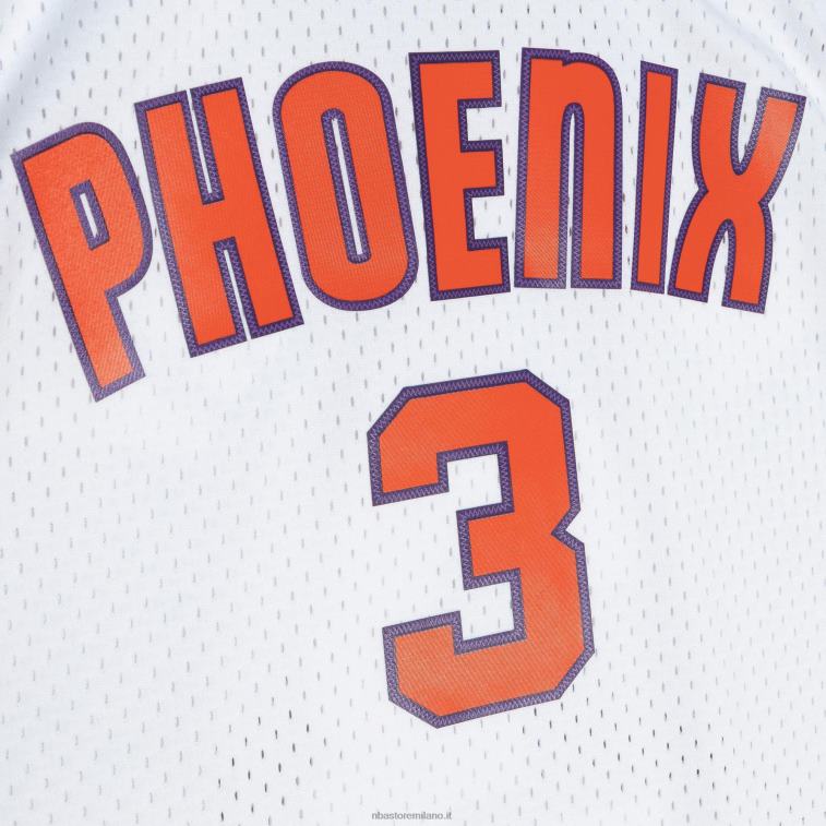 NBA 00F2L4252 phoenix suns stephon marbury mitchell & ness bianco legno duro classici maglia swingman