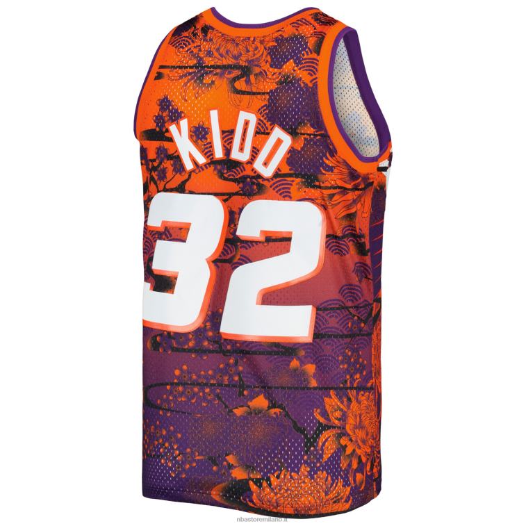 NBA 00F2L4902 phoenix suns jason kid d mitchell & ness orange hardwood classics maglia swingman capodanno lunare