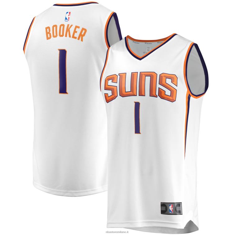 NBA 00F2L522 fenice suns devin booker bianco contropiede replica giocatore maglia