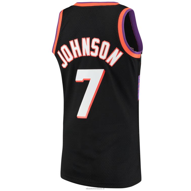 NBA 00F2L5352 phoenix suns kevin johnson mitchell & ness black hardwood classics swingman jersey