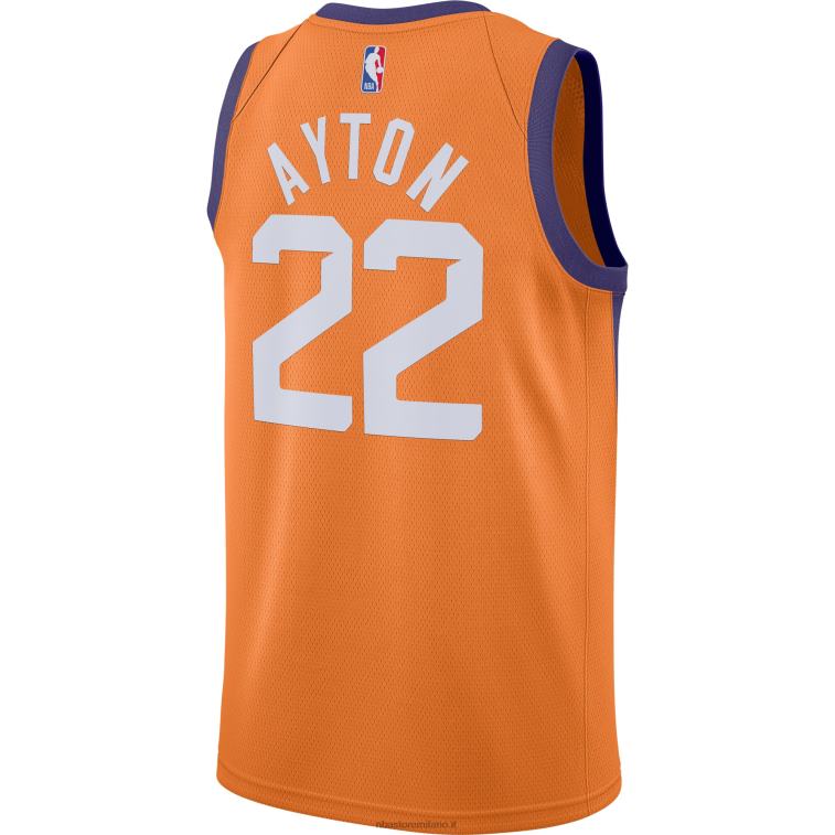 NBA 00F2L5503 phoenix suns deandre ayton jordan marca maglia swingman arancione