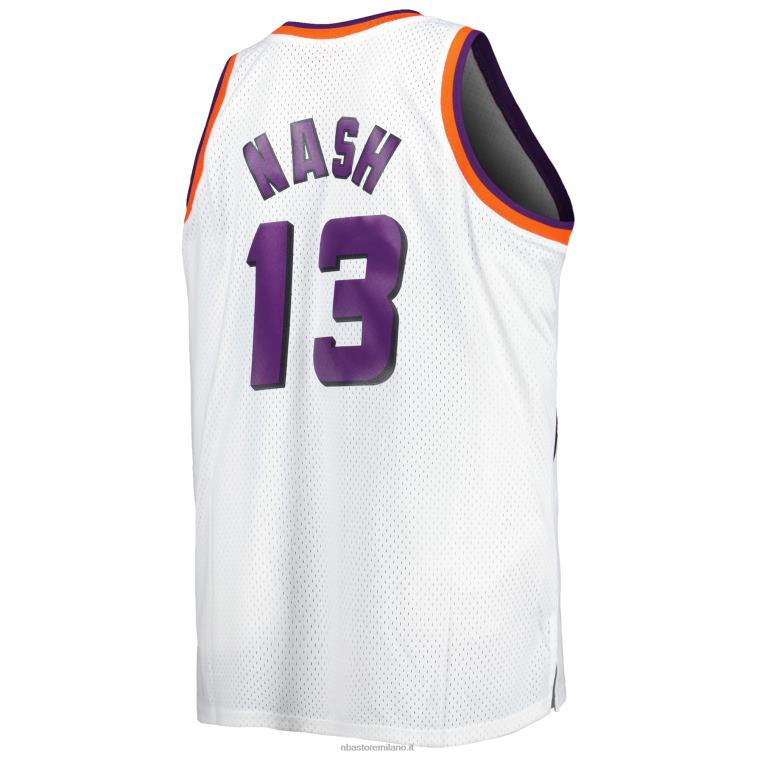 NBA 00F2L5516 phoenix suns steve nash mitchell & ness bianco big & tall hardwood classici maglia swingman