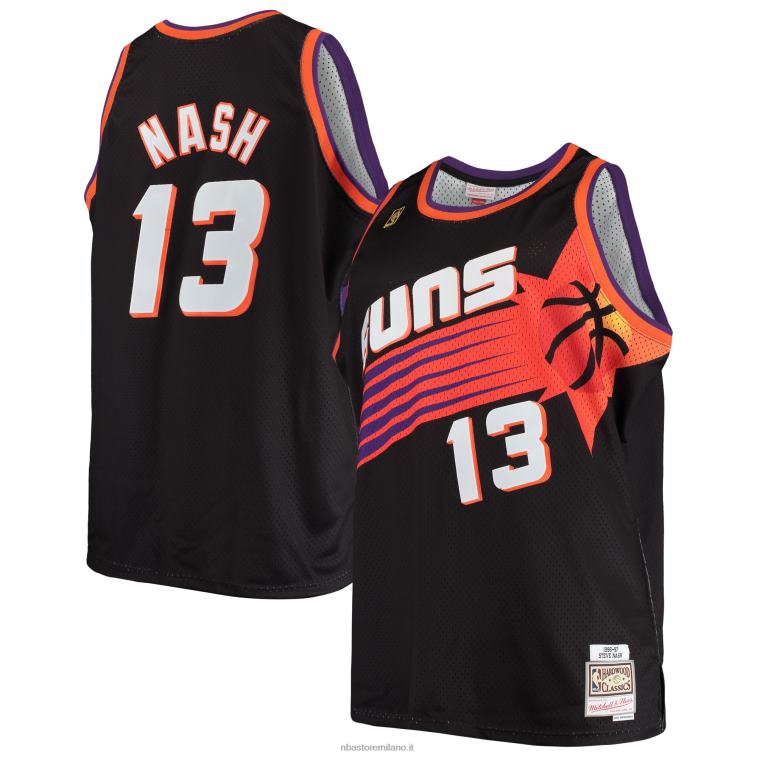 NBA 00F2L597 phoenix suns steve nash mitchell & ness black big & tall maglia classica in legno duro