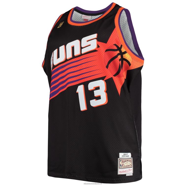 NBA 00F2L597 phoenix suns steve nash mitchell & ness black big & tall maglia classica in legno duro