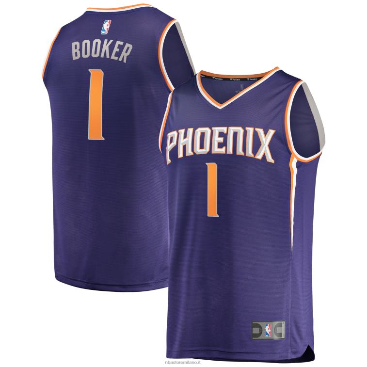 NBA 00F2L704 fenice suns devin booker viola fast break replica giocatore maglia