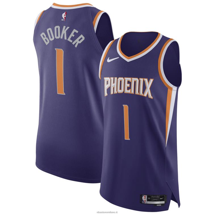 NBA 00F2L728 phoenix suns devin booker nike viola giocatore autentico maglia