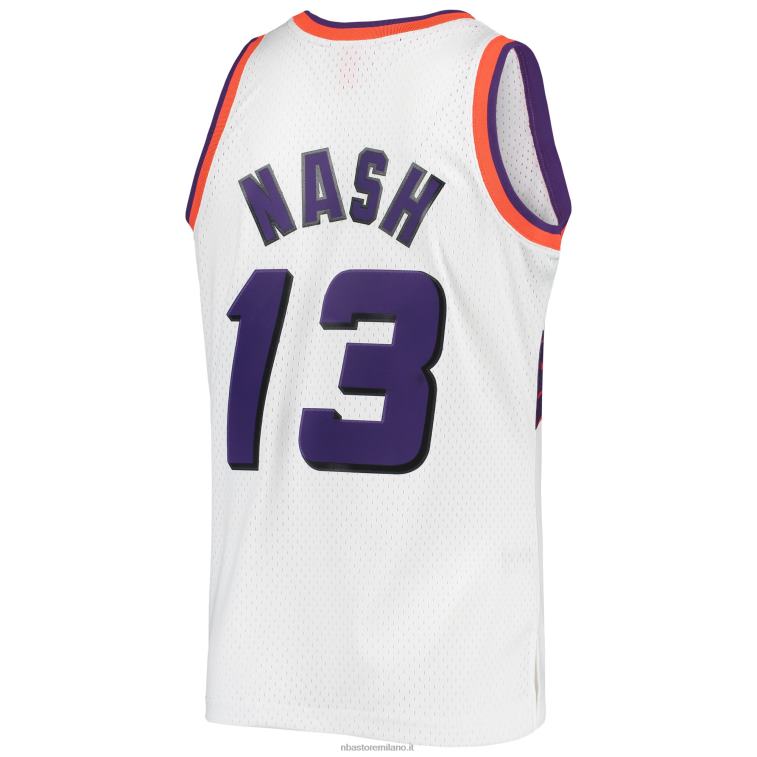 NBA 00F2L7758 phoenix suns steve nash mitchell & ness bianco 1996-autentico hardwood classici maglia swingman