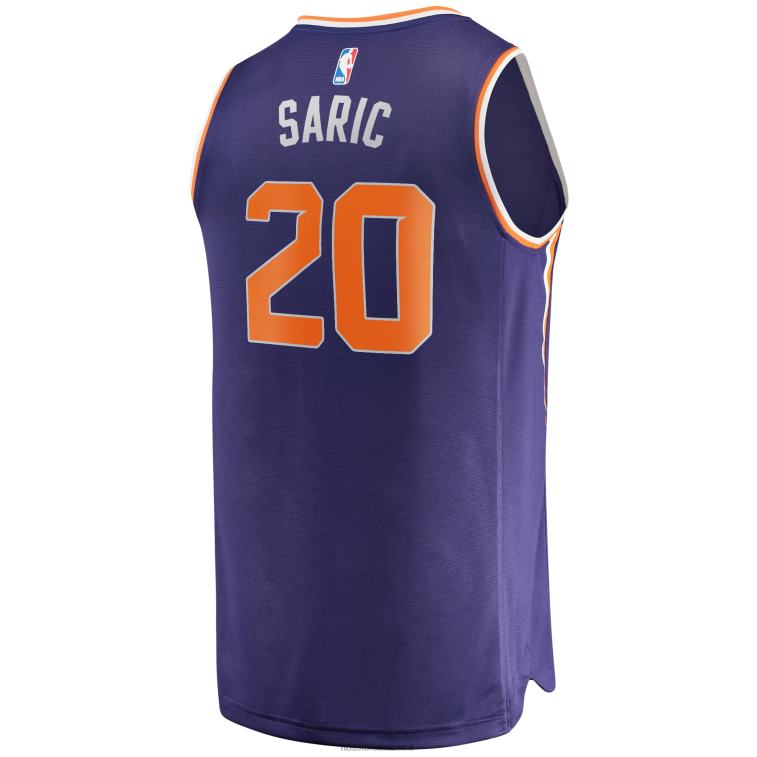NBA 00F2L7814 phoenix suns dario saric viola maglia replica giocatore fast break