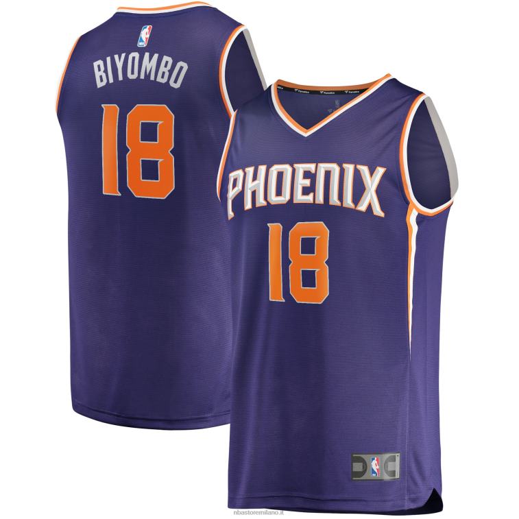 NBA 00F2L8282 phoenix suns bismack biyombo maglia viola fast break replica