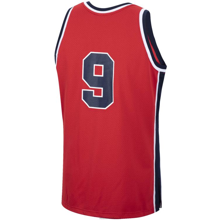 NBA 00F2L2923 usa basket michael jordan mitchell & ness maglia rossa autentica 1984