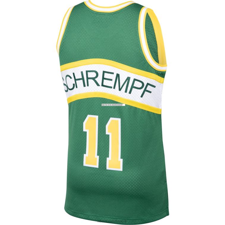 NBA 00F2L2887 Seattle Supersonics Detlef Schrempf Mitchell & Ness Green Hardwood Classics Swingman Player Jersey
