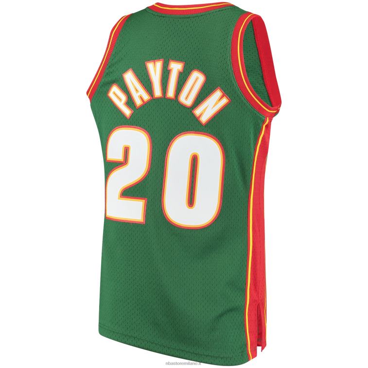 NBA 00F2L815 Seattle Supersonics Gary Payton Mitchell & Ness Green Hardwood Classics Maglia Swingman
