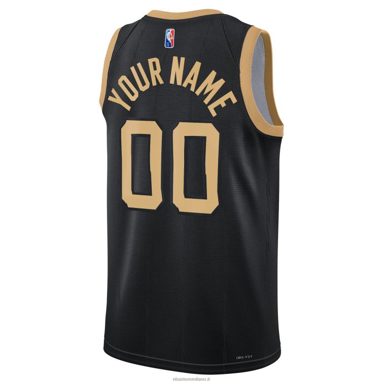 NBA 00F2L1239 toronto raptors nike maglia nera swingman personalizzata