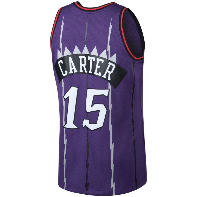 NBA 00F2L2188 toronto raptors vince carter mitchell & ness maglia viola big & tall hardwood classici