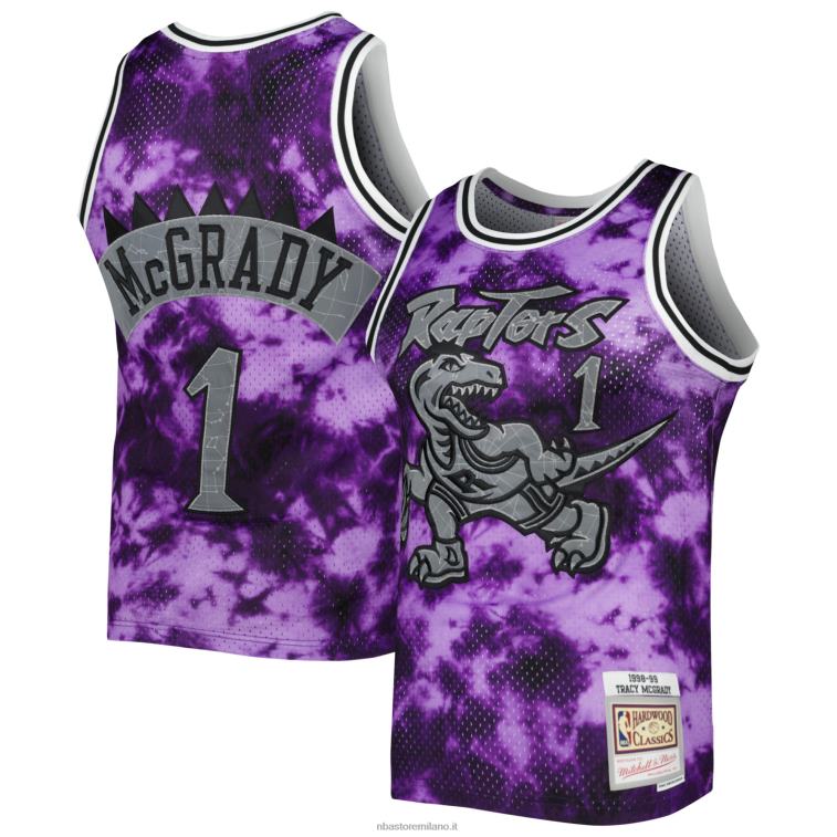 NBA 00F2L255 toronto raptors tracy mcgrady mitchell & ness viola galassia swingman jersey