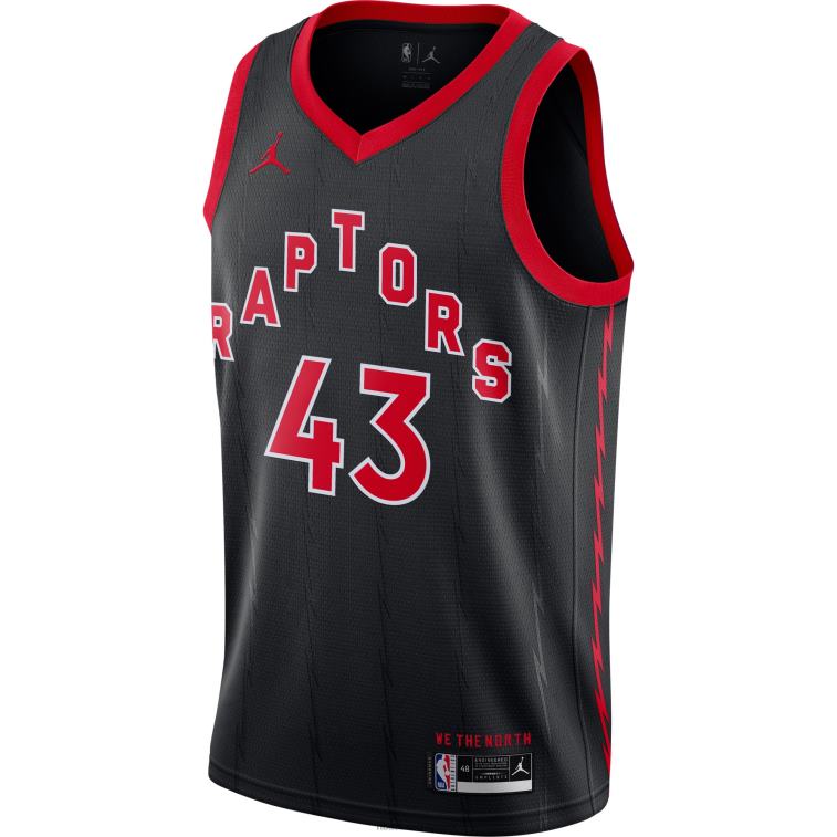NBA 00F2L3281 toronto raptors pascal siakam jordan maglia swingman nera marca