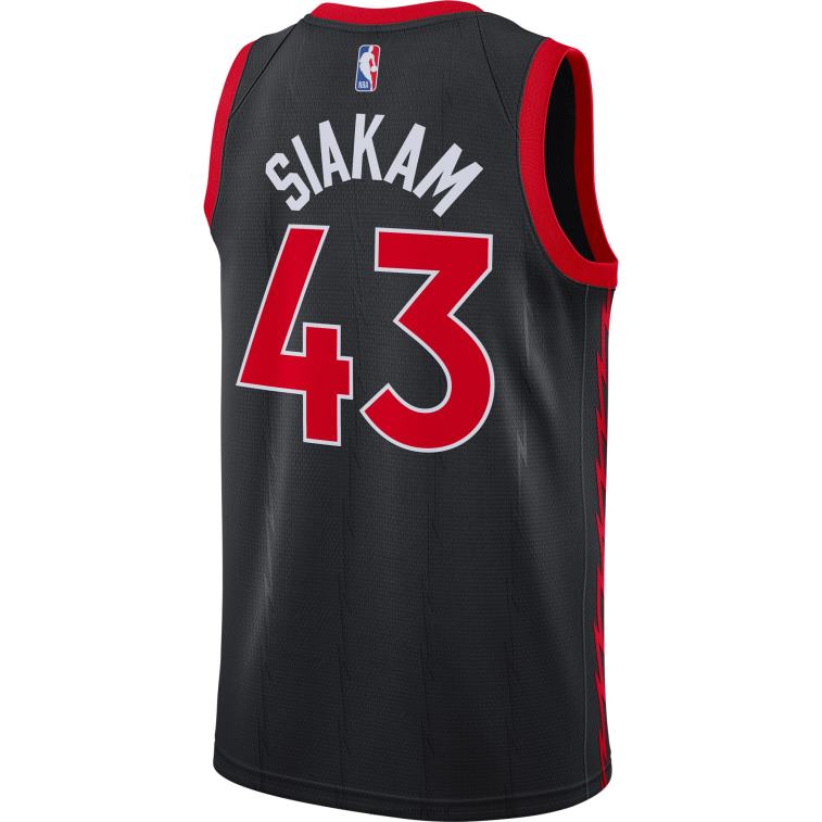 NBA 00F2L3281 toronto raptors pascal siakam jordan maglia swingman nera marca