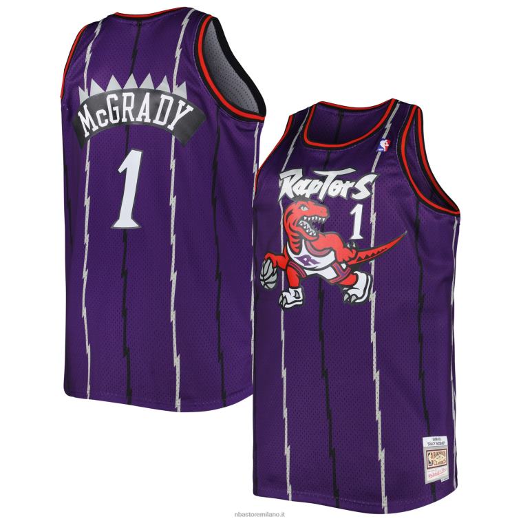 NBA 00F2L6195 toronto raptors tracy mcgrady mitchell & ness viola big & tall hardwood classici swingman maglia