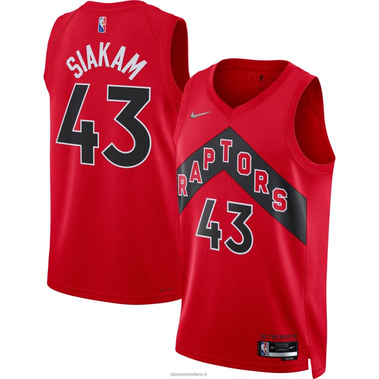 NBA 00F2L6196 toronto raptors pascal siakam maglia nike red diamond swingman