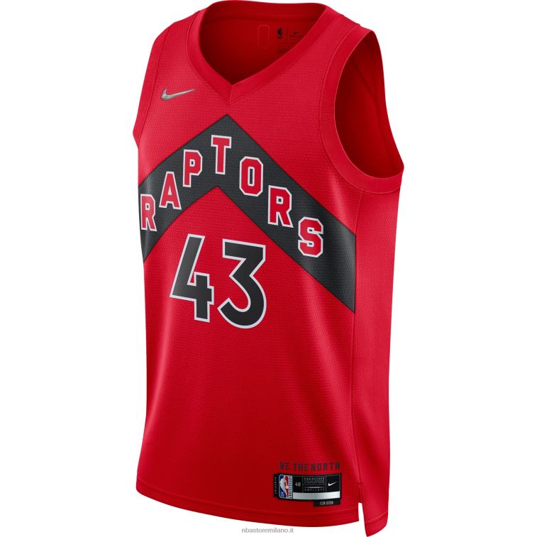 NBA 00F2L6196 toronto raptors pascal siakam maglia nike red diamond swingman