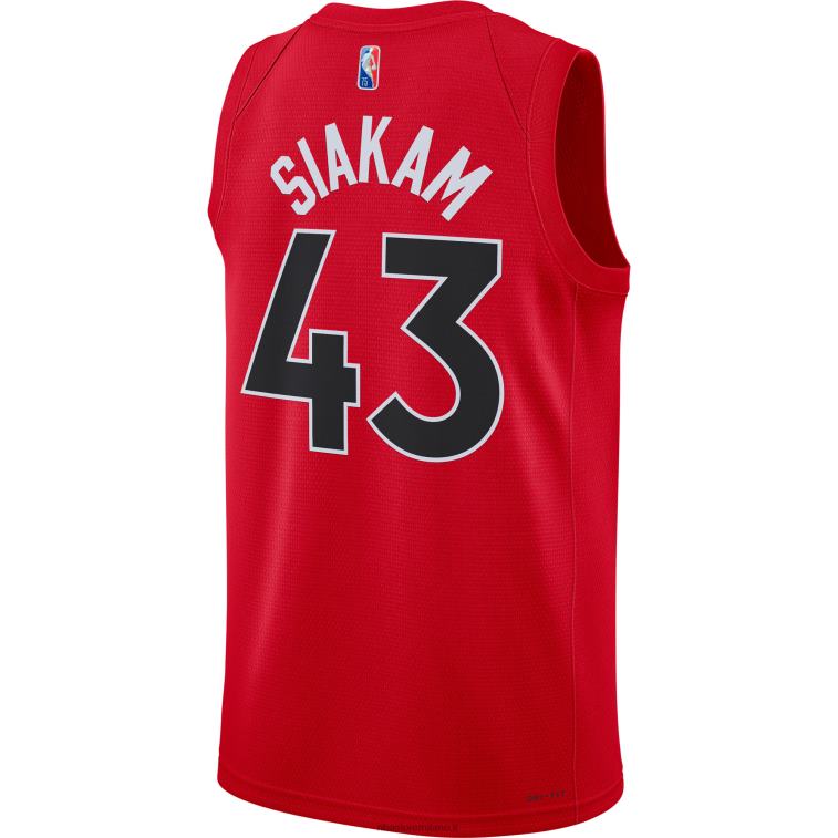 NBA 00F2L6196 toronto raptors pascal siakam maglia nike red diamond swingman