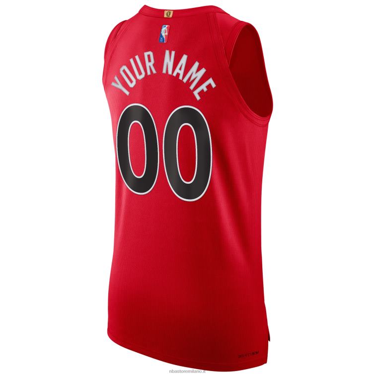 NBA 00F2L6275 toronto raptors nike red diamond swingman maglia personalizzata autentica