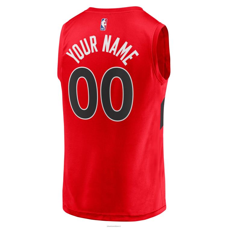 NBA 00F2L7907 toronto raptors red 2020 maglia personalizzata replica fast break