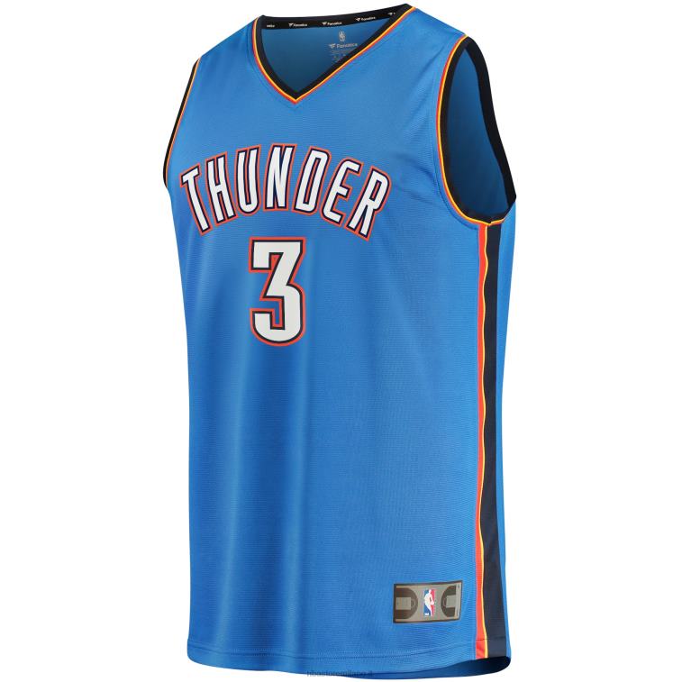 NBA 00F2L1187 oklahoma city thunder josh giddey maglia blu fast break replica