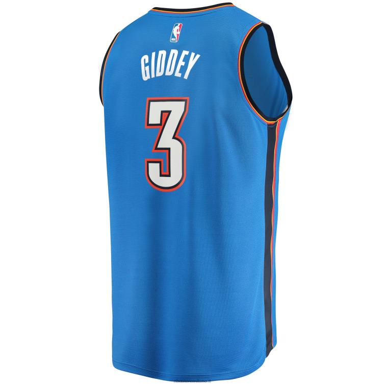 NBA 00F2L1187 oklahoma city thunder josh giddey maglia blu fast break replica