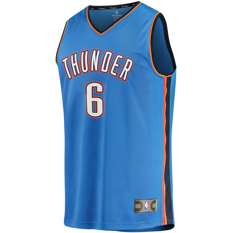 NBA 00F2L1257 oklahoma city thunder jaylin williams maglia blu fast break replica
