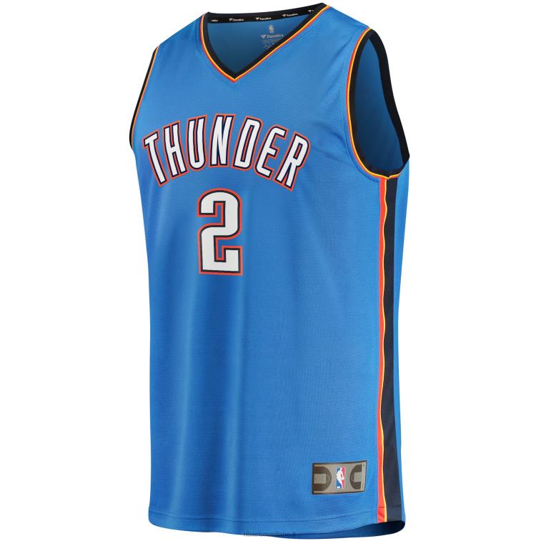 NBA 00F2L91 oklahoma city thunder shai gilgeous-alexander maglia giocatore contropiede blu