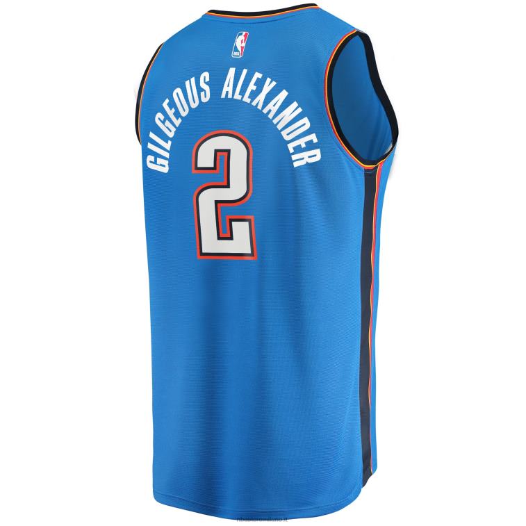 NBA 00F2L91 oklahoma city thunder shai gilgeous-alexander maglia giocatore contropiede blu